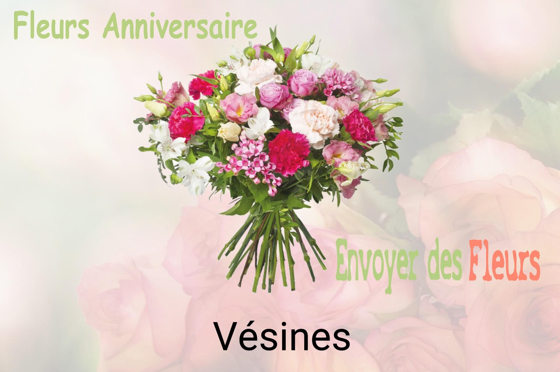 Bouquet de fleurs d’anniversaire livré à Vésines