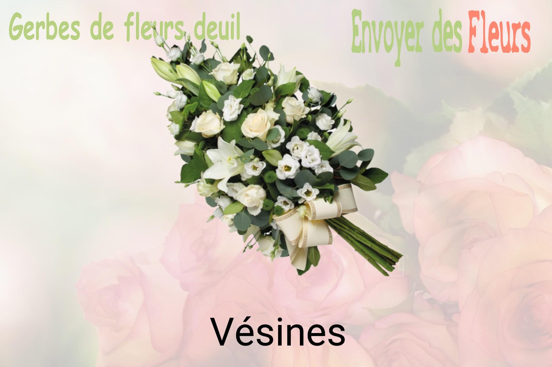 Gerbe de fleurs de deuil livrée à Vésines